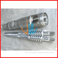 Bimetallischer Extrusionsschneckenzylinder für Extrudermaschine, bimetallische Doppelschnecke und Zylinder